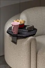 Dekoratif İkili (2 Adet) Yan Sehpa Sekizgen