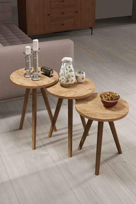 Wooden Zigon Coffee Table