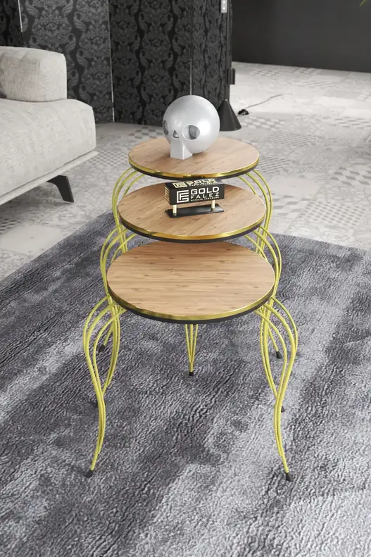 Zigon Coffee Table Luxury Double Gold