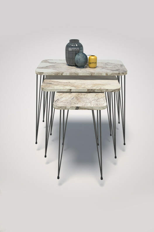 Black Wire Square Zigon Coffee Table