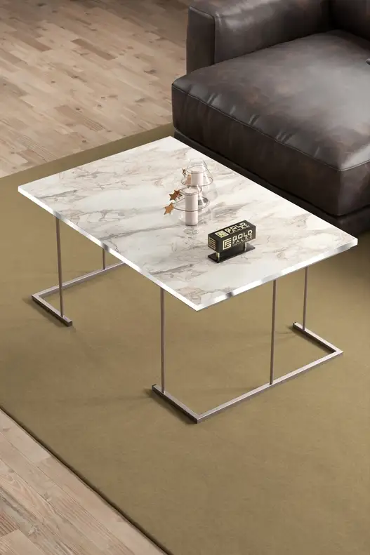Solo Centre Coffee Table Zigon Coffee Table Silver Set
