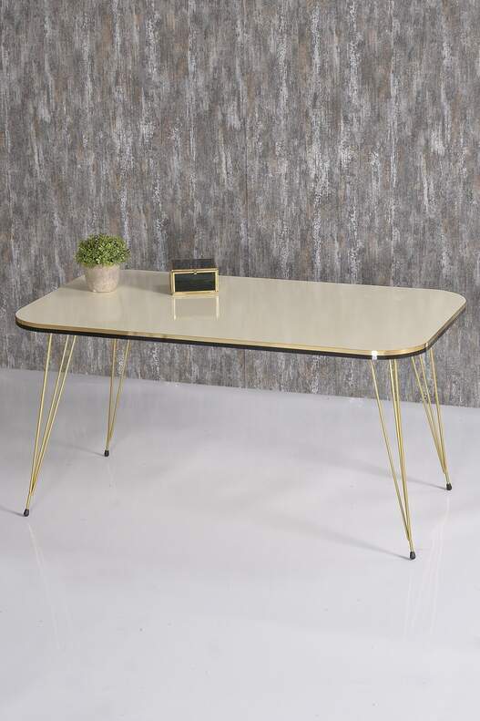 Gold Wire Double Gold Centre Coffee Table Square