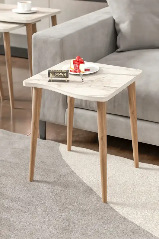 Zigon Coffee Table Wooden 4 Piece Square