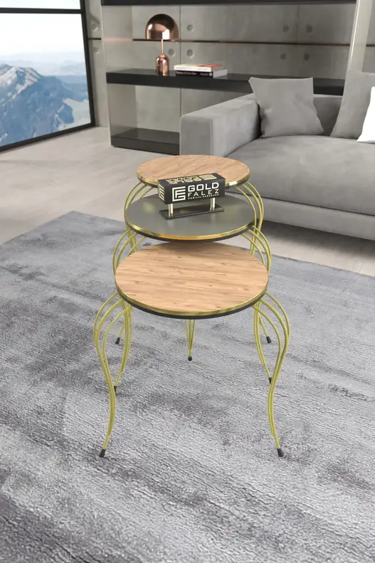 Zigon Coffee Table Luxury Double Gold