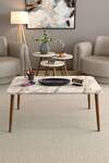 Square Lathe Zigon Centre Coffee Table Set - 46