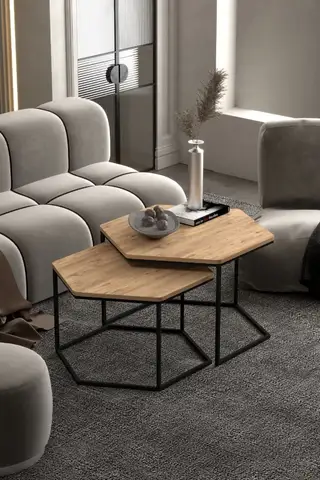 Hexagonal Double Lux Coffee Table