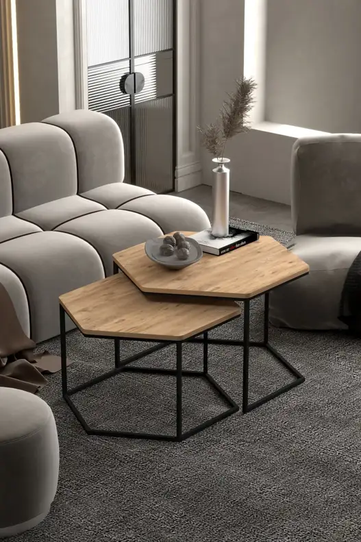 Hexagonal Double Lux Coffee Table