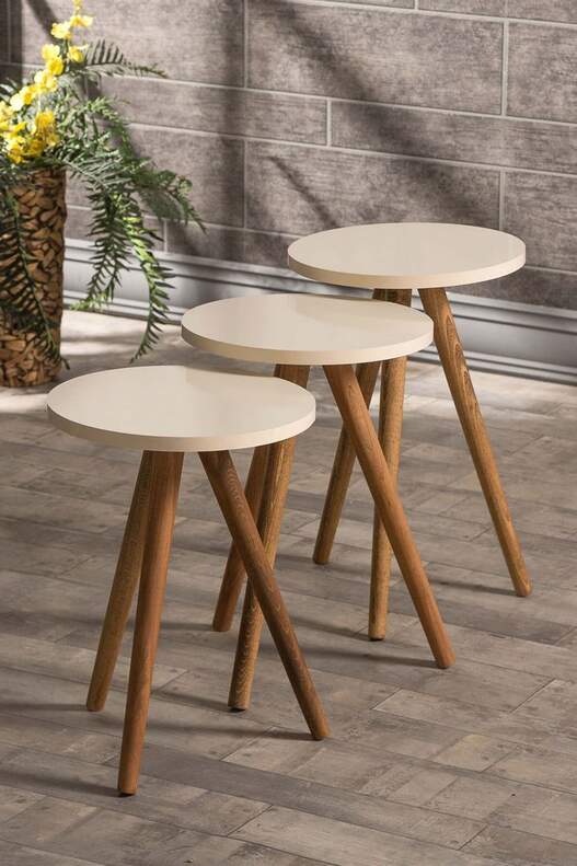 Wooden Zigon Coffee Table