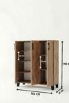 3-Door Shoe Cabinet - 6