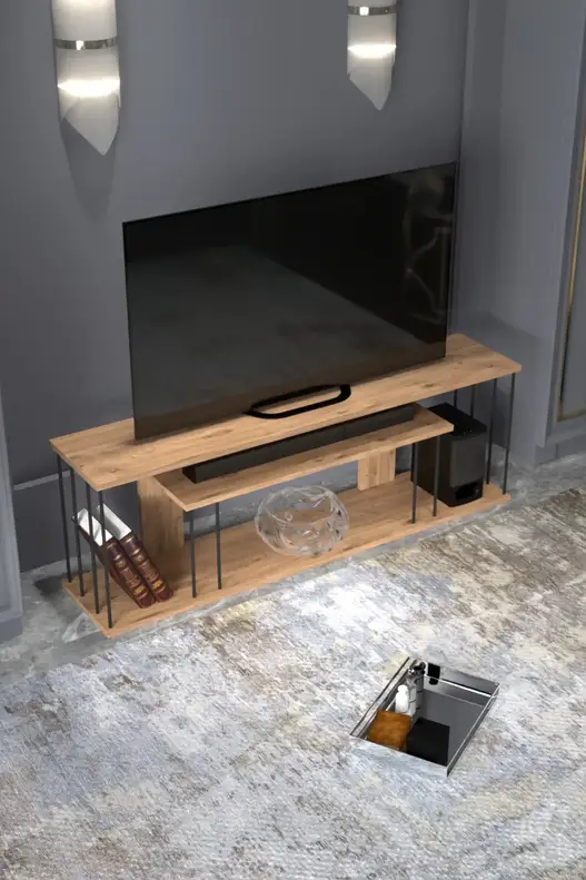Tv Sehpası Raflı 140cm Gzd Plus