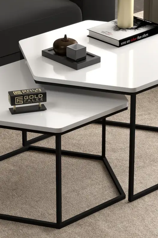 Hexagonal Double Lux Coffee Table
