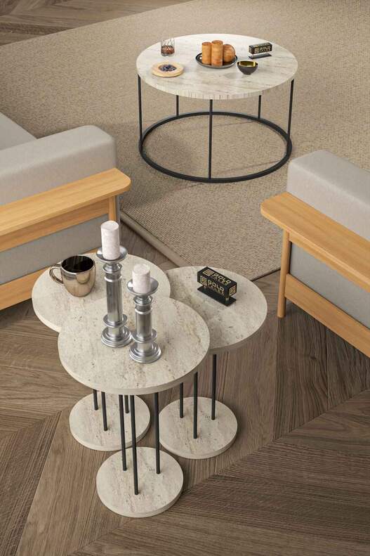 Orta Sehpa ve Zigon Sehpa Terra Set