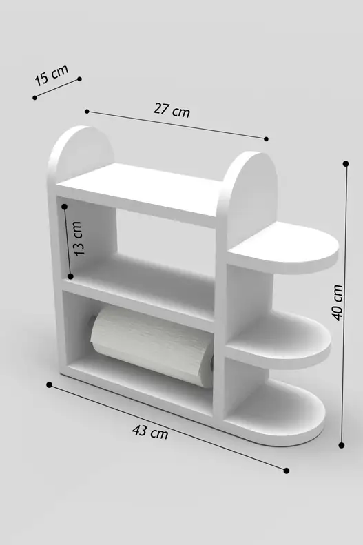 Spice Rack Kitchen Shelf with Napkin Holder
