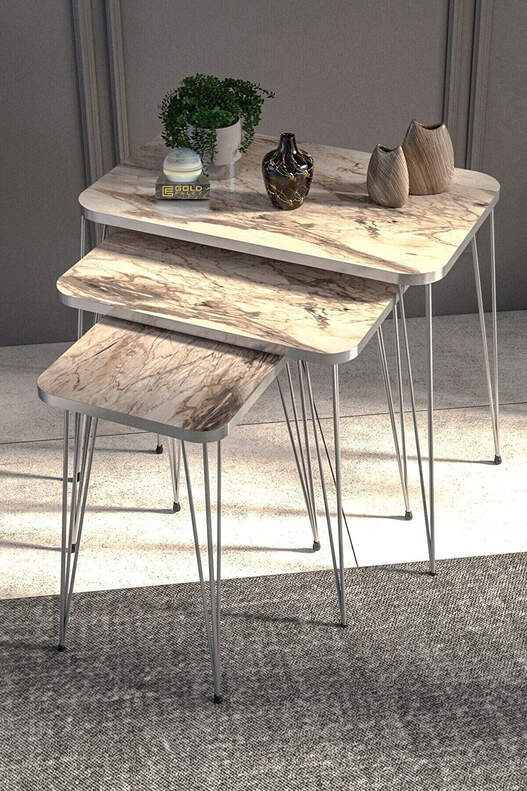 Silver Wire Square Zigon Coffee Table