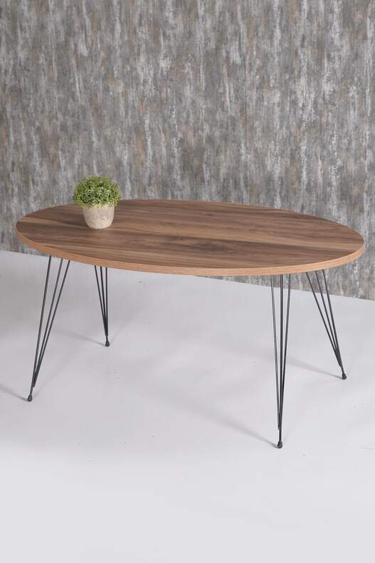 Black Wire Coffee Table Set Ellipse