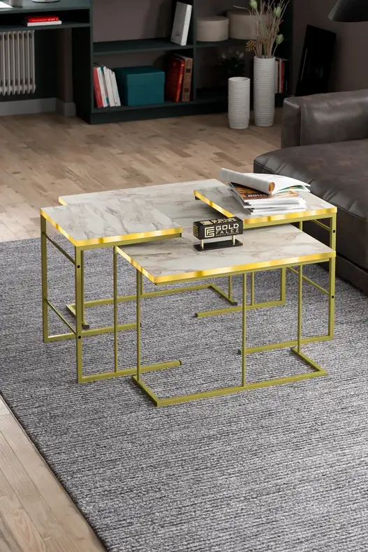 Solo Centre Coffee Table Zigon Coffee Table Gold Set