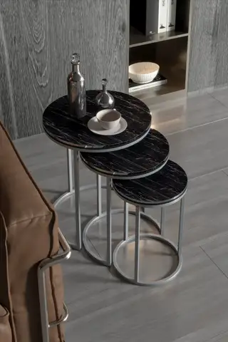Zigon Coffee Table Double Silver C Lux