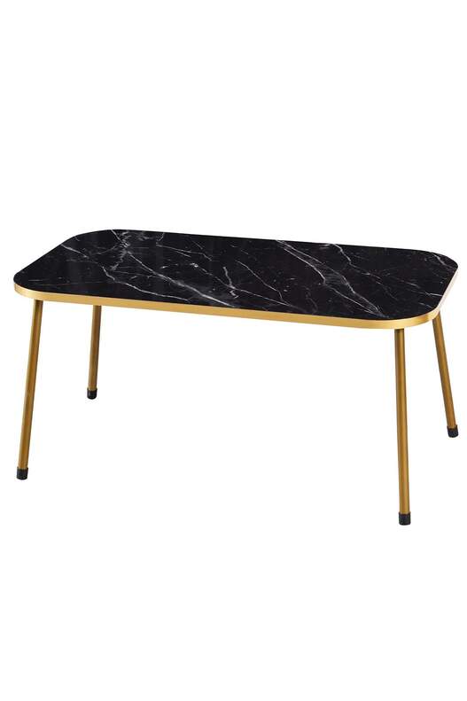 Gold Metal Centre Coffee Table Square