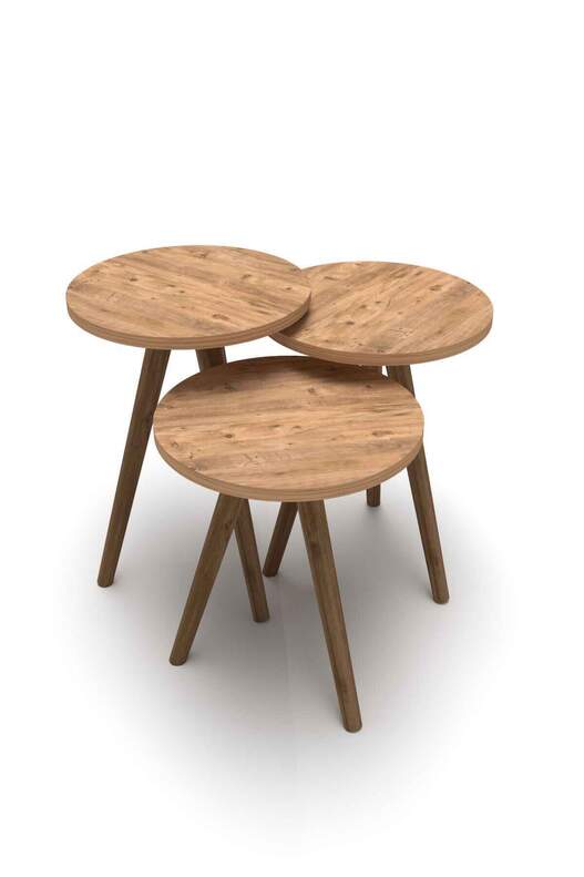 Wooden Zigon Coffee Table