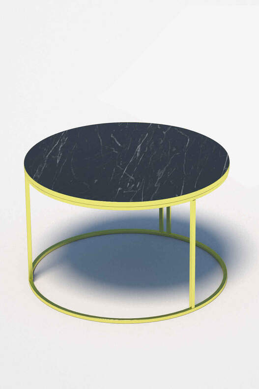 Middle Coffee Table Single Gold Luxury Special