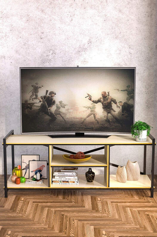 Tv Ünitesi Çift Altın