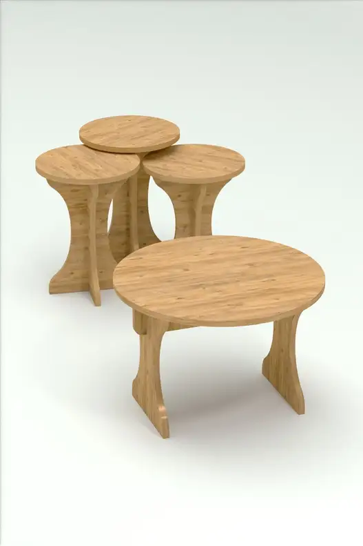 Centre coffee table and Zigon Coffee Table Cork Set