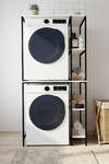 Çamaşır Makinesi Dolabı Yan Raflı Dolap Metal - 4