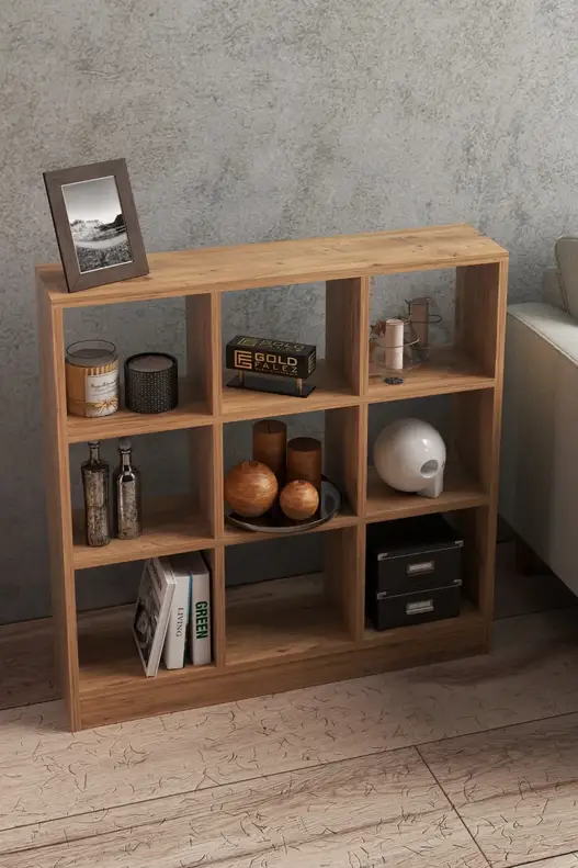 Bookshelf Shelf 9 Compartments