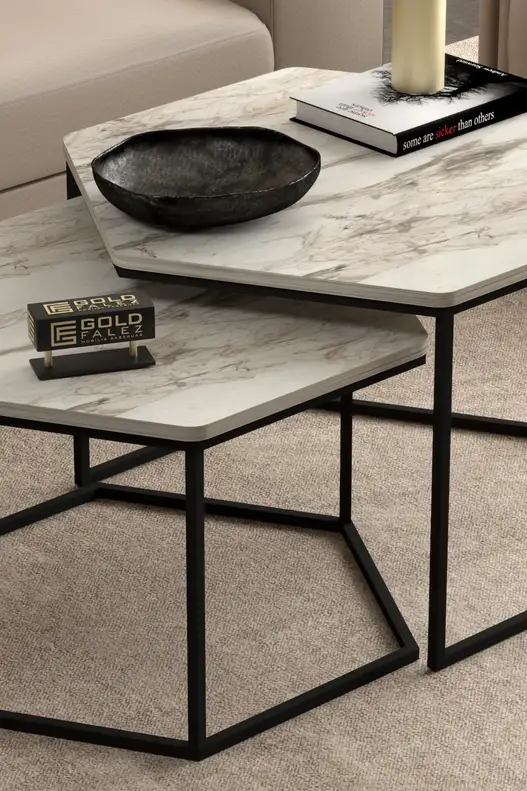 Hexagonal Double Lux Coffee Table