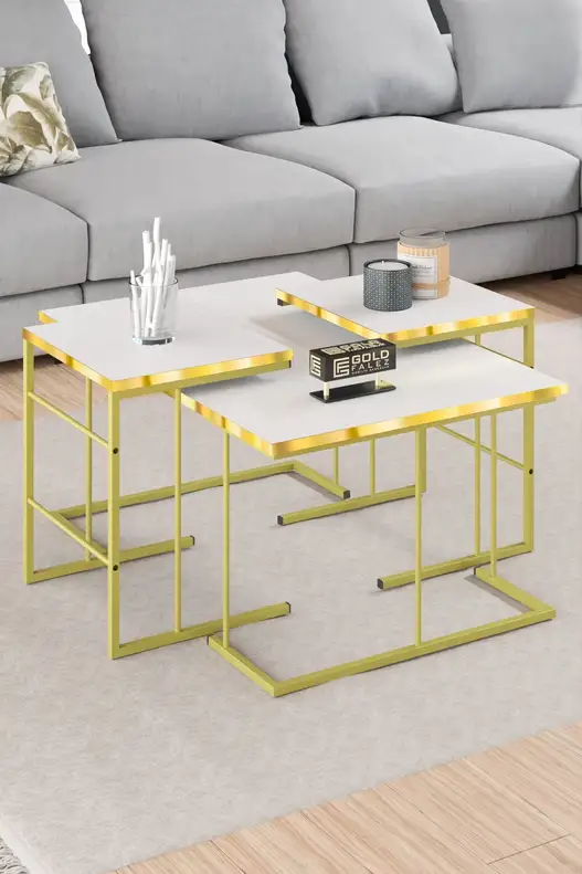 Solo Centre Coffee Table Zigon Coffee Table Gold Set