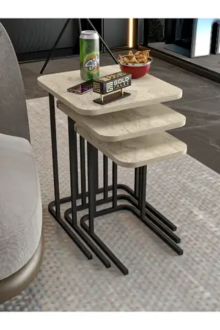 Zino 3'lü Zigon Sehpa