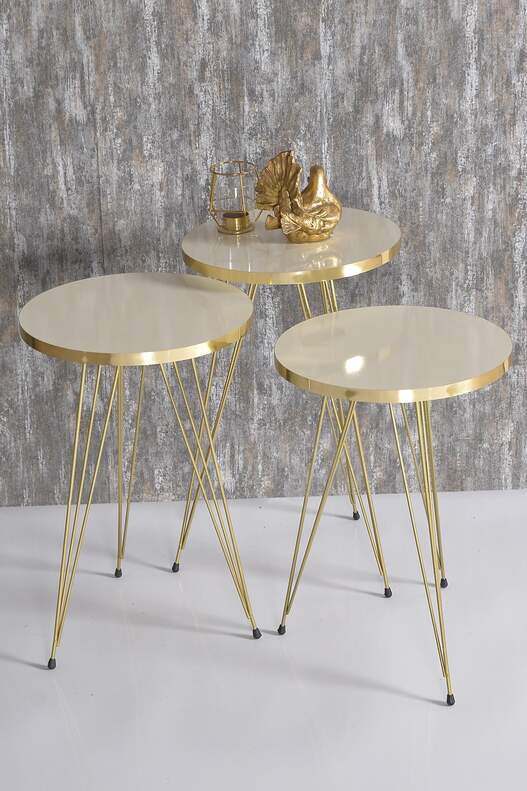 Gold Wire Zigon Coffee Table