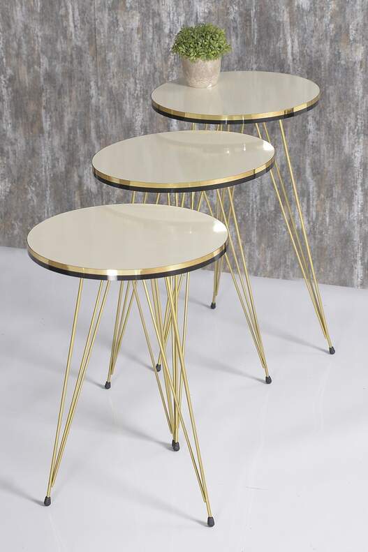 Gold Wire Double Gold Zigon Coffee Table