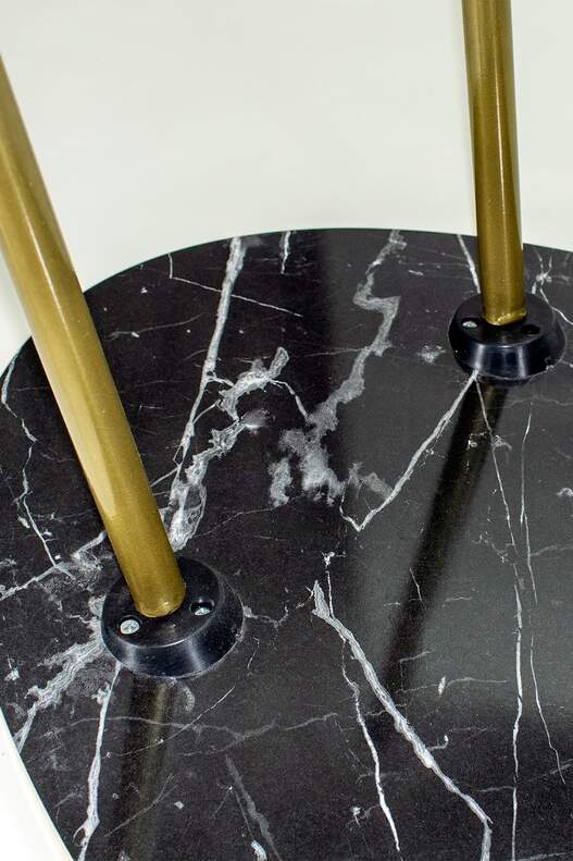 Gold Metal Centre Coffee Table Ellipse