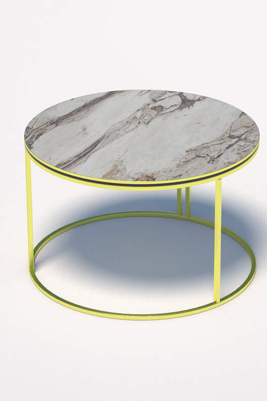 Middle Coffee Table Single Gold Luxury Special