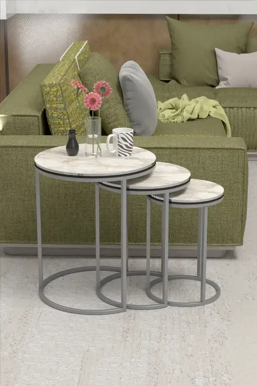 Zigon Coffee Table Double Silver C Lux