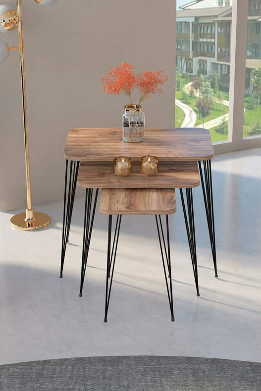 Black Wire Square Zigon Coffee Table
