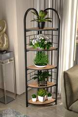 Bohemian Corner Flower Bed with 5 Shelves