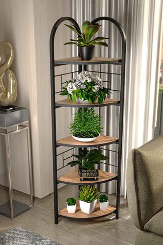 Bohemian Corner Flower Bed with 5 Shelves