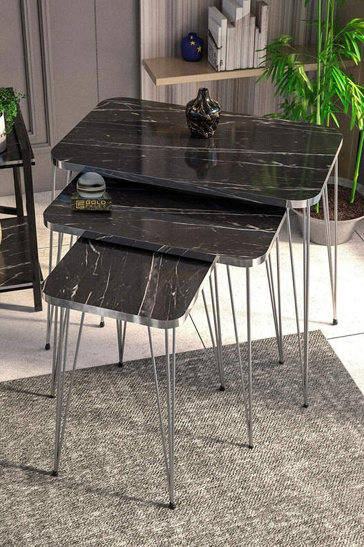 Silver Wire Square Zigon Coffee Table
