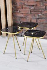 Square Gold Bendir Zigon Coffee Table