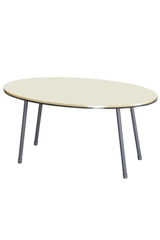 Black Metal Double Gold Coffee Table Set Ellipse