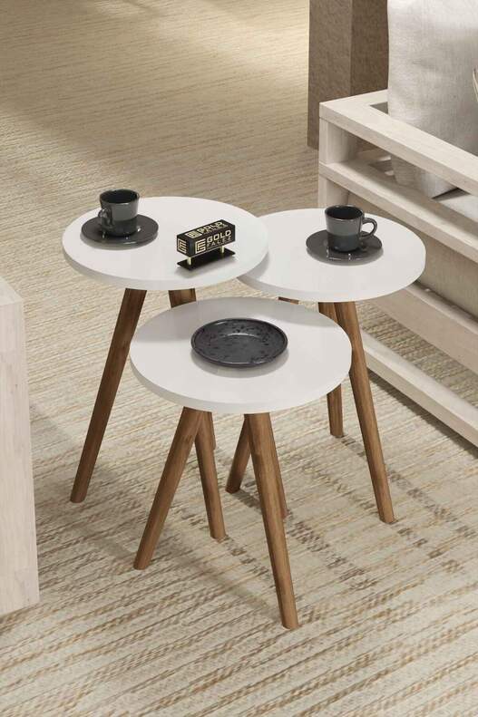 Wooden Zigon Coffee Table