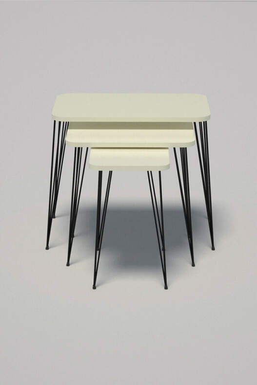 Black Wire Square Zigon Coffee Table