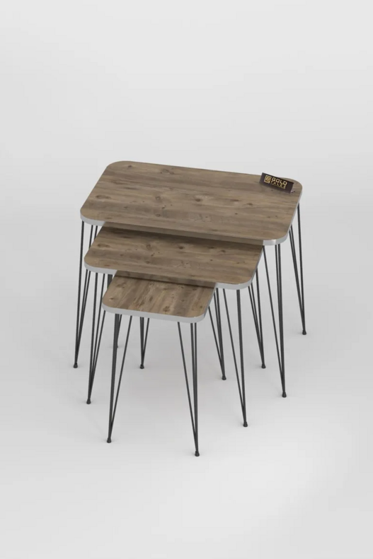 Black Wire Silver Square Zigon Coffee Table
