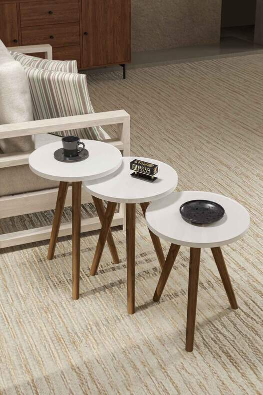 Wooden Zigon Coffee Table