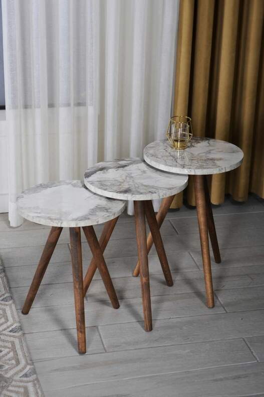 Wooden Zigon Coffee Table