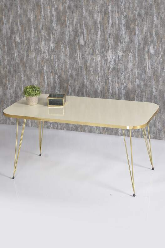Gold Wire Centre Coffee Table Square