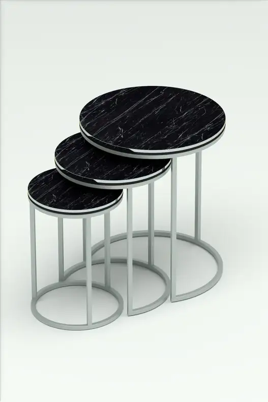 Zigon Coffee Table Double Silver C Lux
