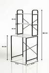 Multi-Purpose 2-Shelf Metal Bathroom Organizer - 6